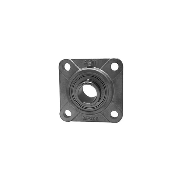SINGLE ROW BALL BEARING - 1 STAINLESS SET SCREW STAINLESS 4-BOLT FLANGE
